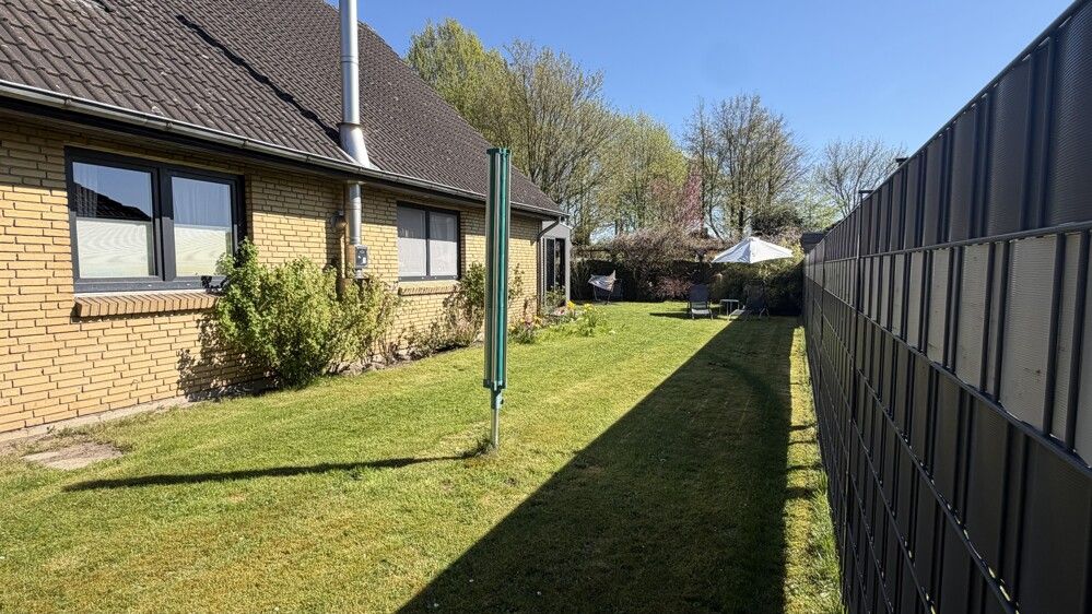 Komplett eingezäunter Garten