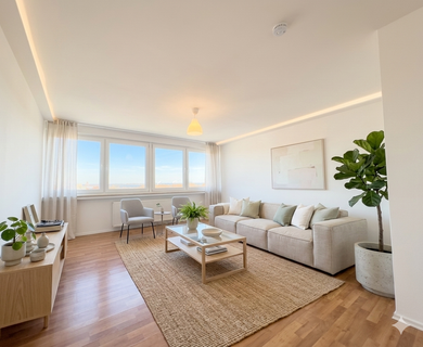 Single Wohnung mit Keller und Aussicht