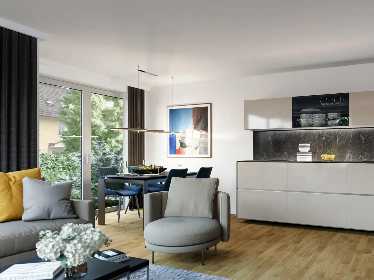 Innenvisualisierung Küche