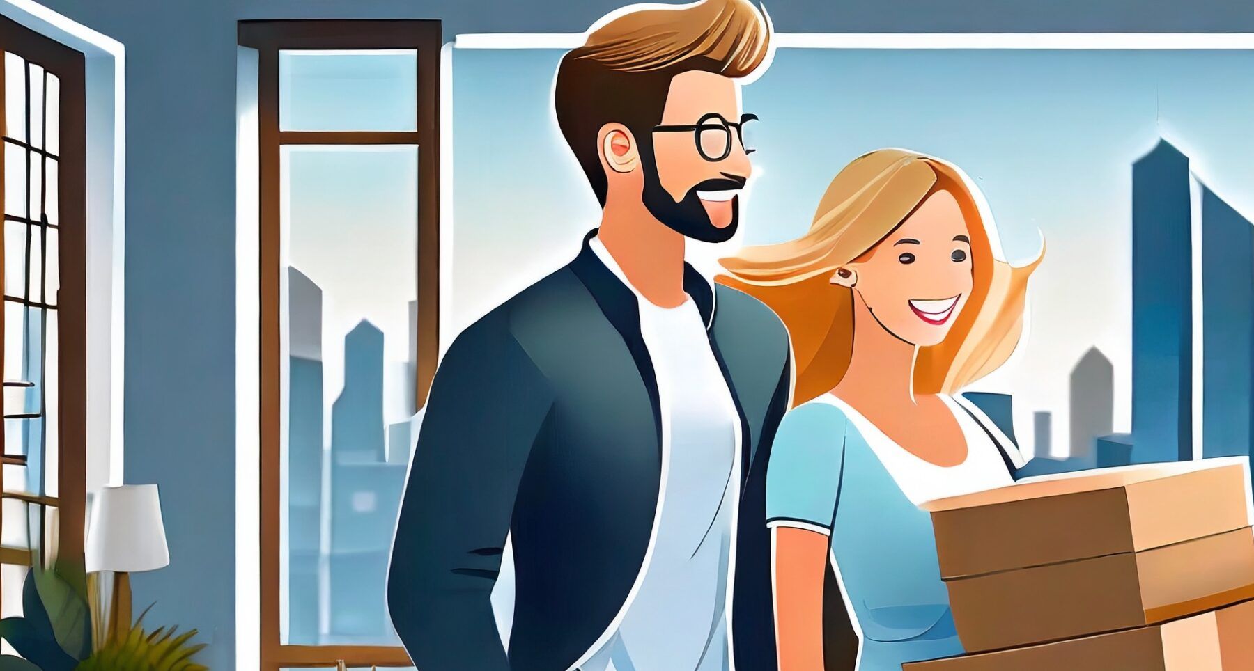 amarc21 immobilien Pärchen Umzug Wohnung