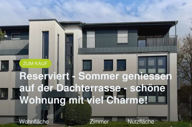 Neu im Angebot: Reserviert – Sommer geniessen auf der Dachterrasse – schöne Wohnung mit viel Charme!