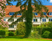 Hausansicht vom Garten aus