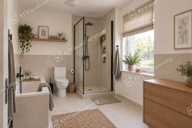 Badezimmer Wohnung KI