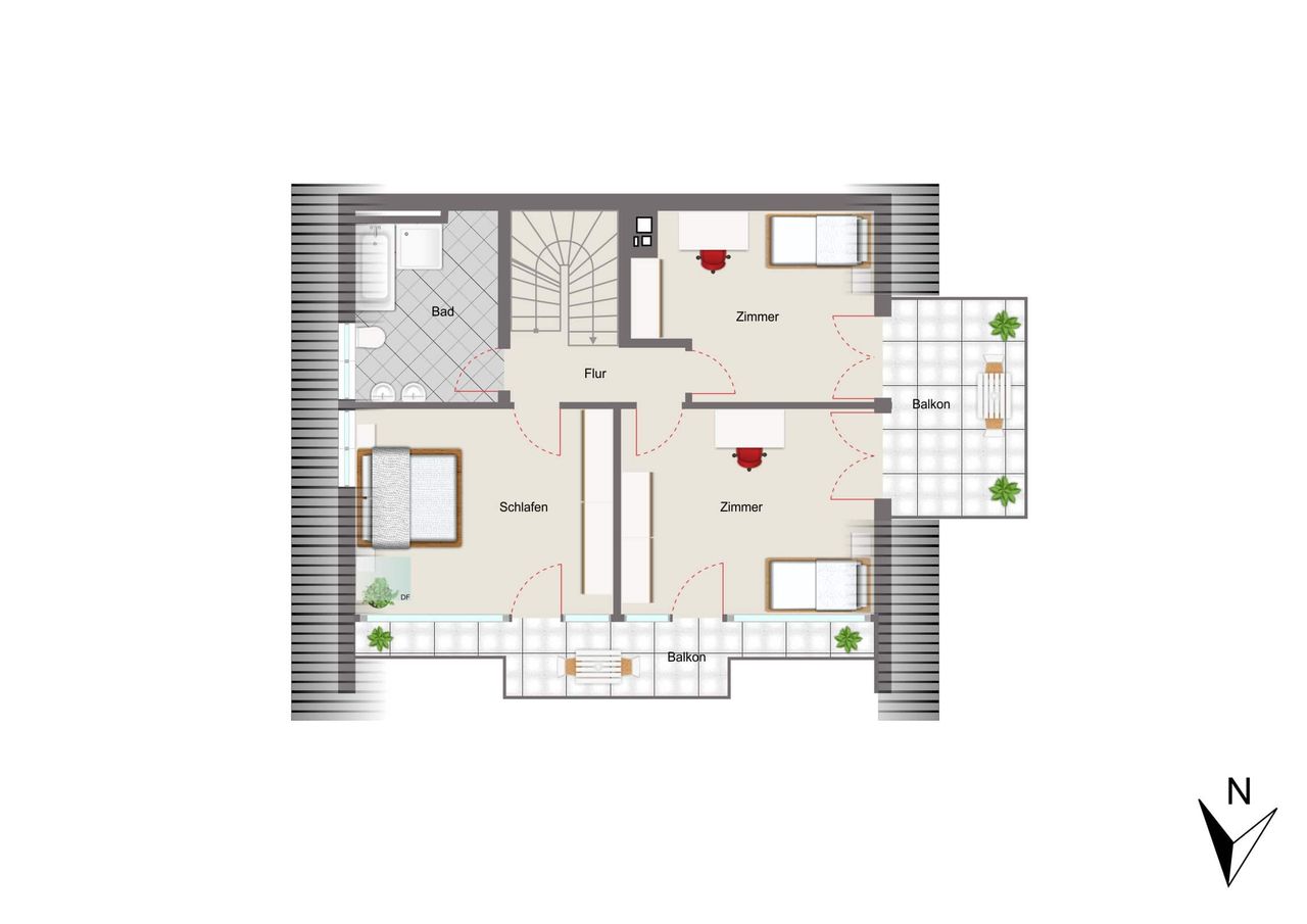 Haus 1 | Dachgeschoss