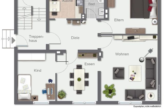 Wohnung EG (vermietet)