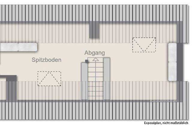 Spitzboden zu DG (vermietet)