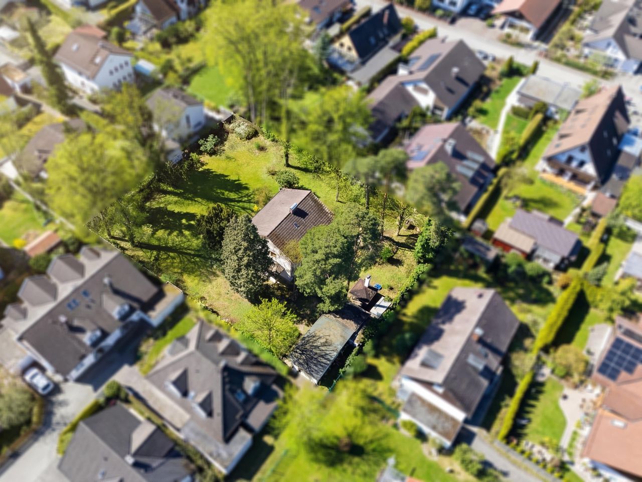 Vogelperspektive Grundstück