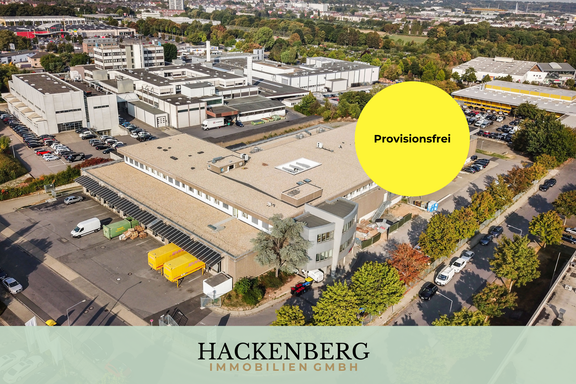 PROVISIONSFREI Unternehmensstandort: Produktions- und Lagerhallen mit eigenem Büro in perfekter Lage