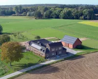 Luftansicht vor Abriss Haupthaus