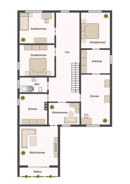 Grundriss Obergeschoss