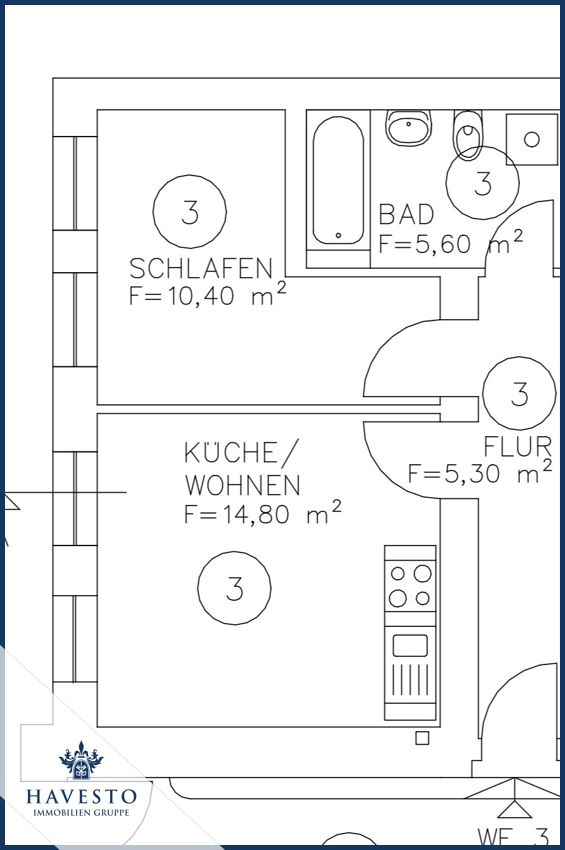 Frisch renovierte 2-Zimmer-Wohnung mit moderner EBK in Erdgeschoss Lage - Photo 5