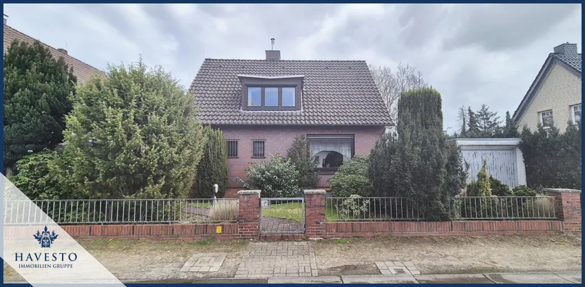 Blick auf das charmante Einfamilienhaus