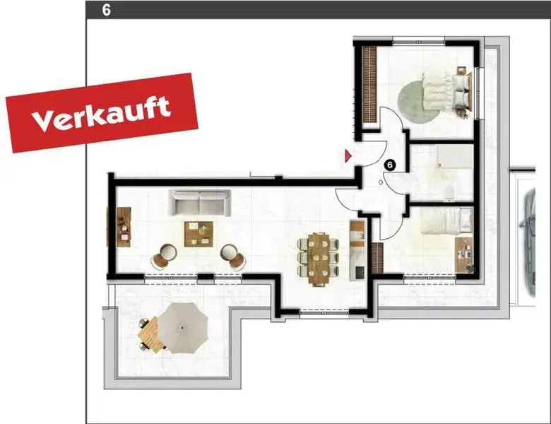 WE 6 - Penthouse - 3 Zi.- 81m²