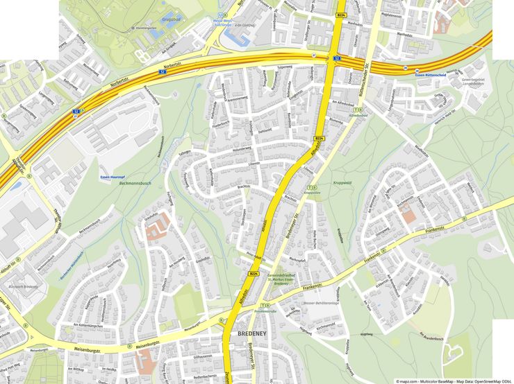 Geolyzer Kartenausschnitt