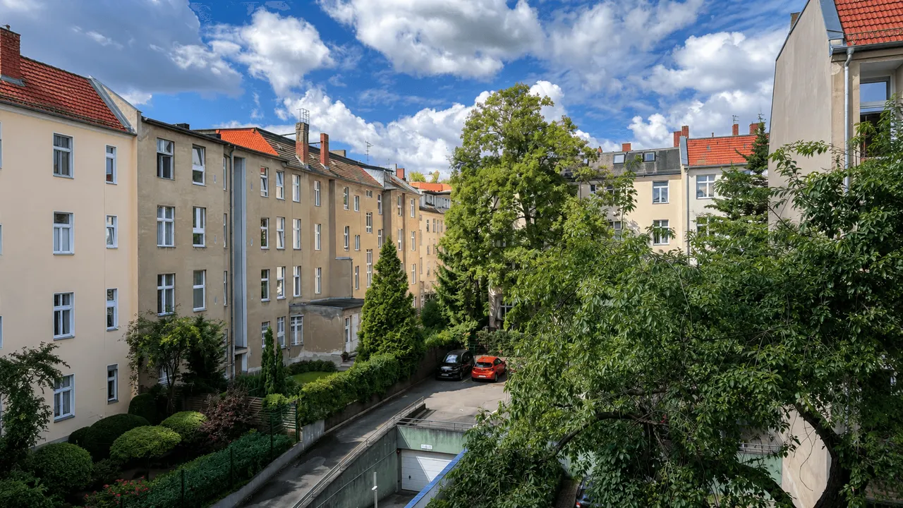 Blick aus dem Fenster