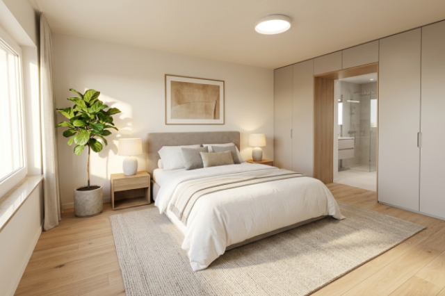 Mögliches Schlafzimmer (KI-generiert)