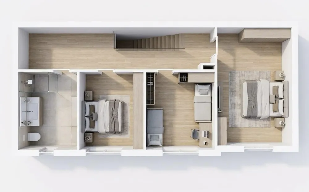 Grundriss OG 1, Hinterhaus