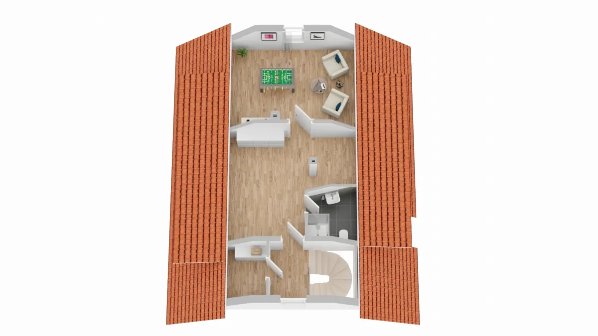 Grundriss Vorderhaus Spitzboden