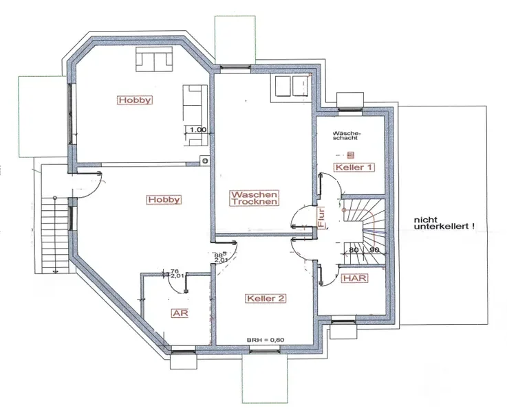Grundriss Kellergeschoss