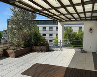 Dachterrasse mit süd-westlicher Ausrichtung