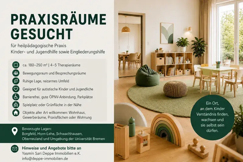 Praxisräume gesucht