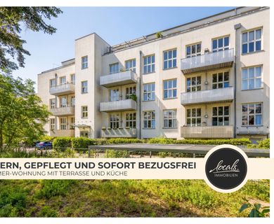 Modern, gepflegt und sofort bezugsfrei – 2-Zimmer-Wohnung mit Terrasse und toller Küche