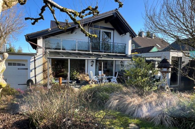 Rückansicht vom Garten