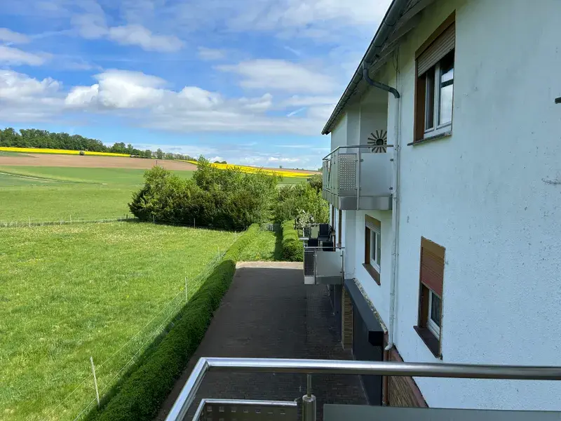 Blick vom Balkon