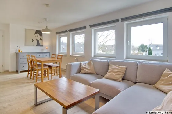 2-Zimmer-Wohnung Nähe Düsseldorf Airport, hell und komplett möbliert