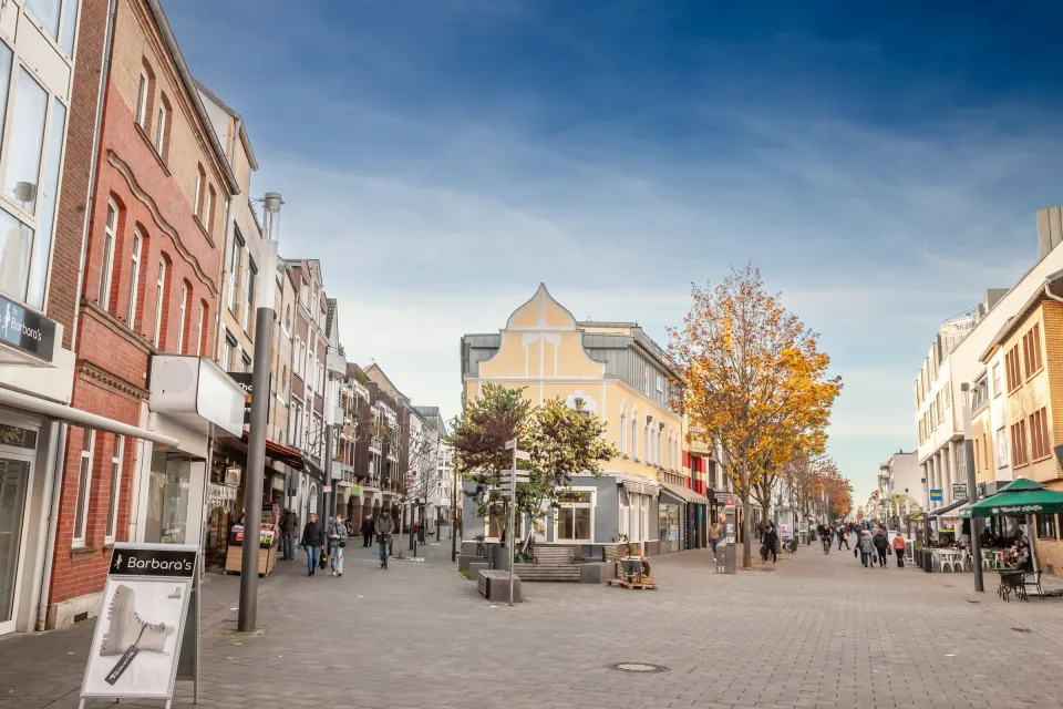 Fußgängerzone in der Innenstadt von Troisdorf
