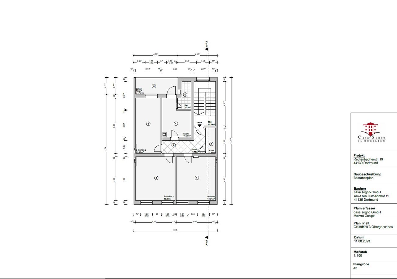 Grundriss WE04, 3.OG