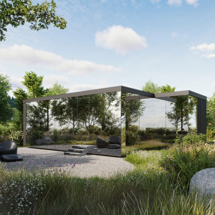 Cabin Pure Plus von außen verspiegelt