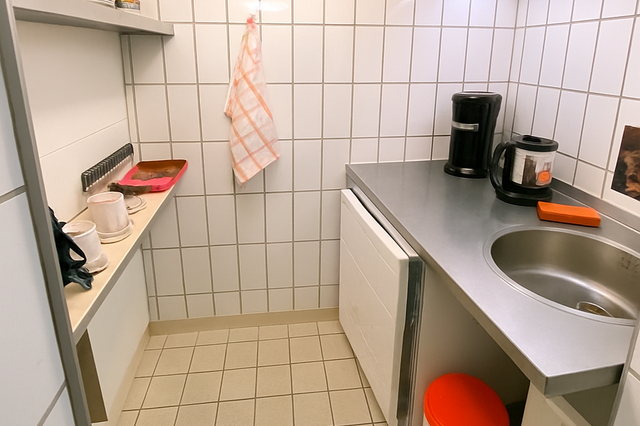 Teeküche im Untergeschoss