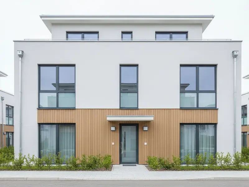 Wohnhaus mit Dachgeschosswohnung (KI-Visualisierung)