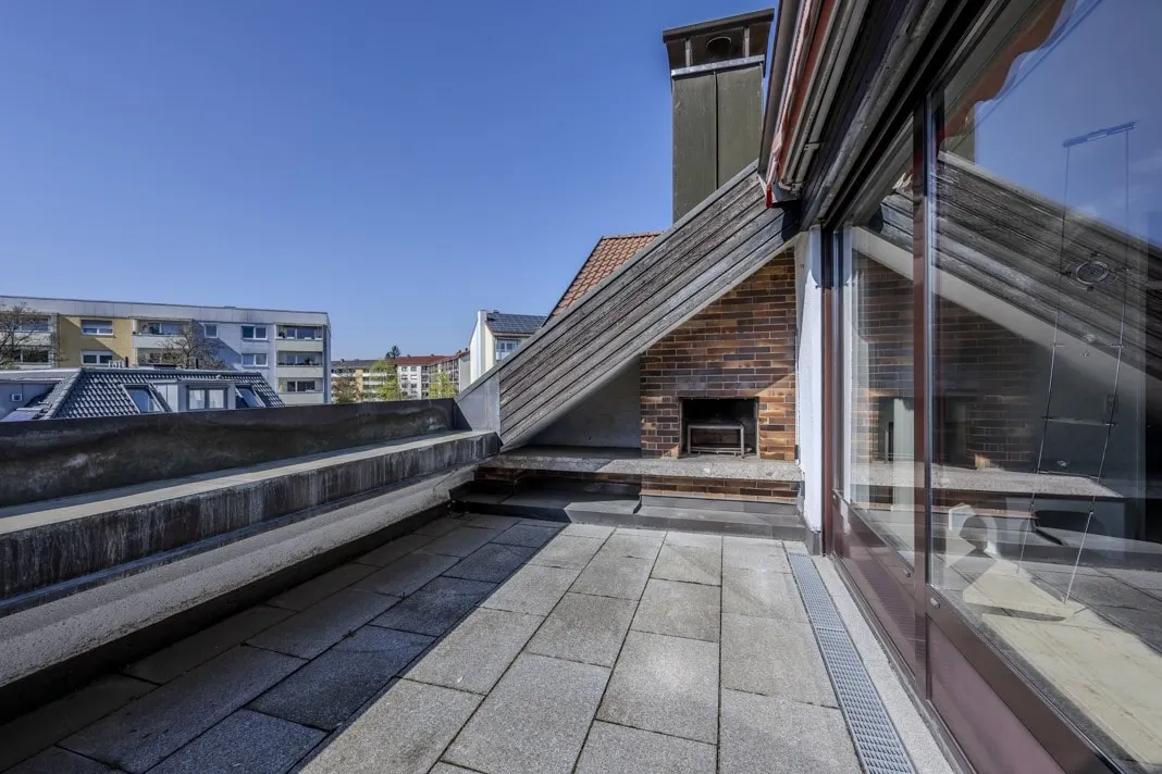 Dachterrasse mit Westausrichtung