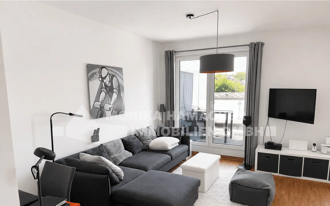 Exklusives Wohngefühl auf zwei Zimmern – Moderne Wohnung mit großem Balkon
