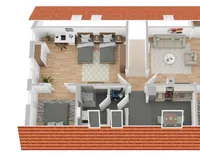 Grundriss Dachgeschoss Gechgeschosswohnung