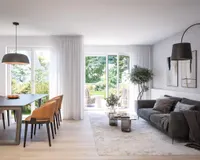 Es handelt sich um unverbindliche Illustrationen mit Sonderausstattungen. Die Bauausführung erfolgt durch das Bauunternehmen