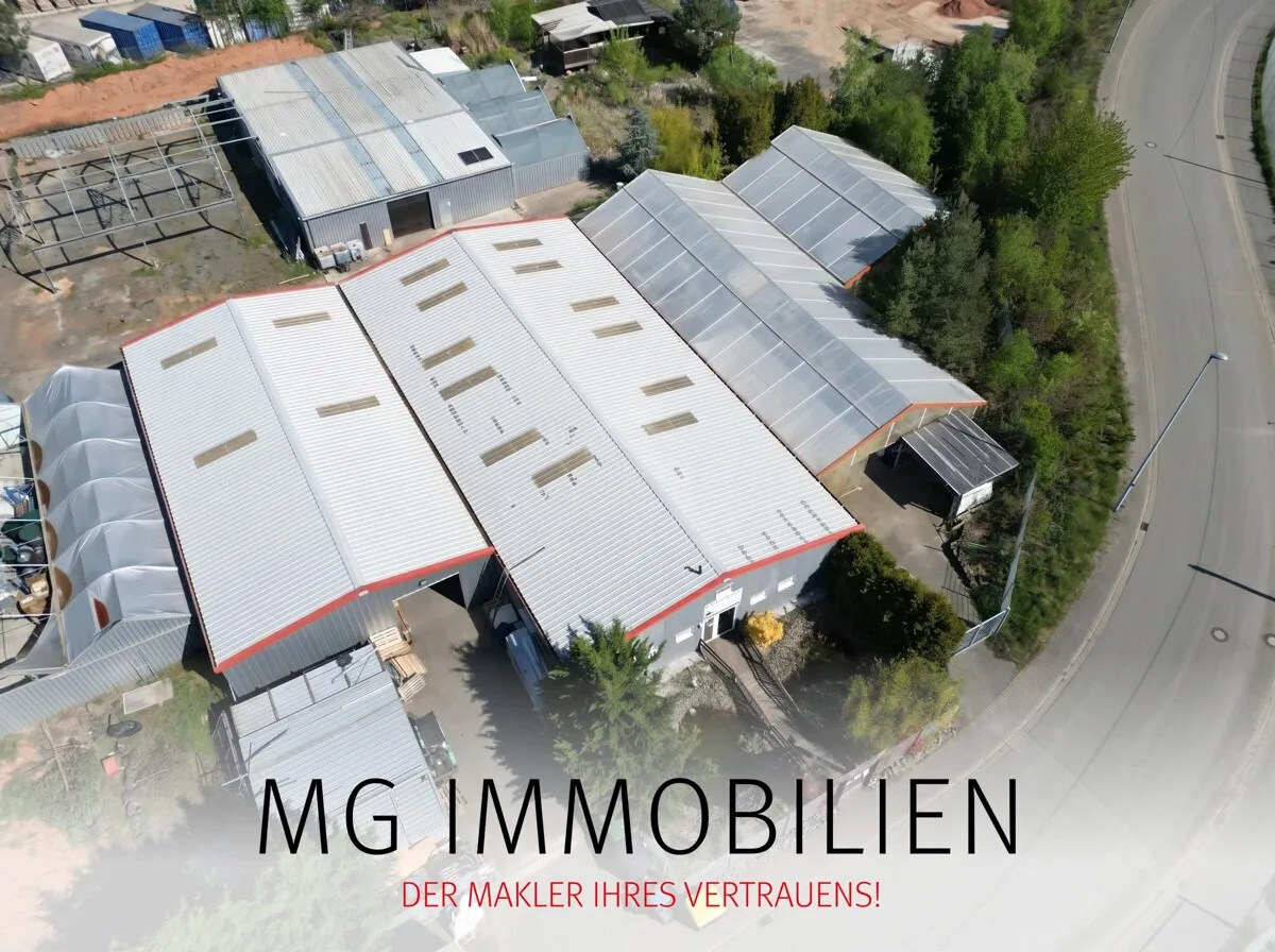 Gewerbehallen Luftaufnahme