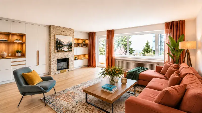 Wohnzimmer - Visualisierung
