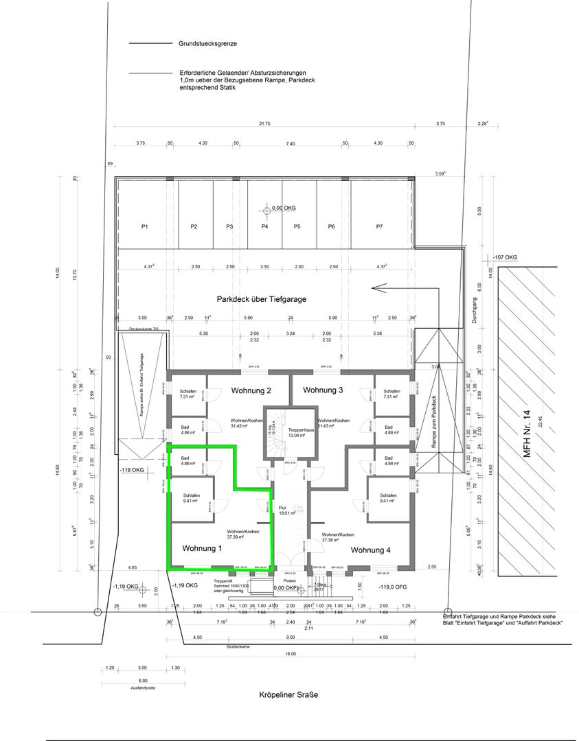 2- Raum Wohnung-Wohnung 1, Erdgeschoss