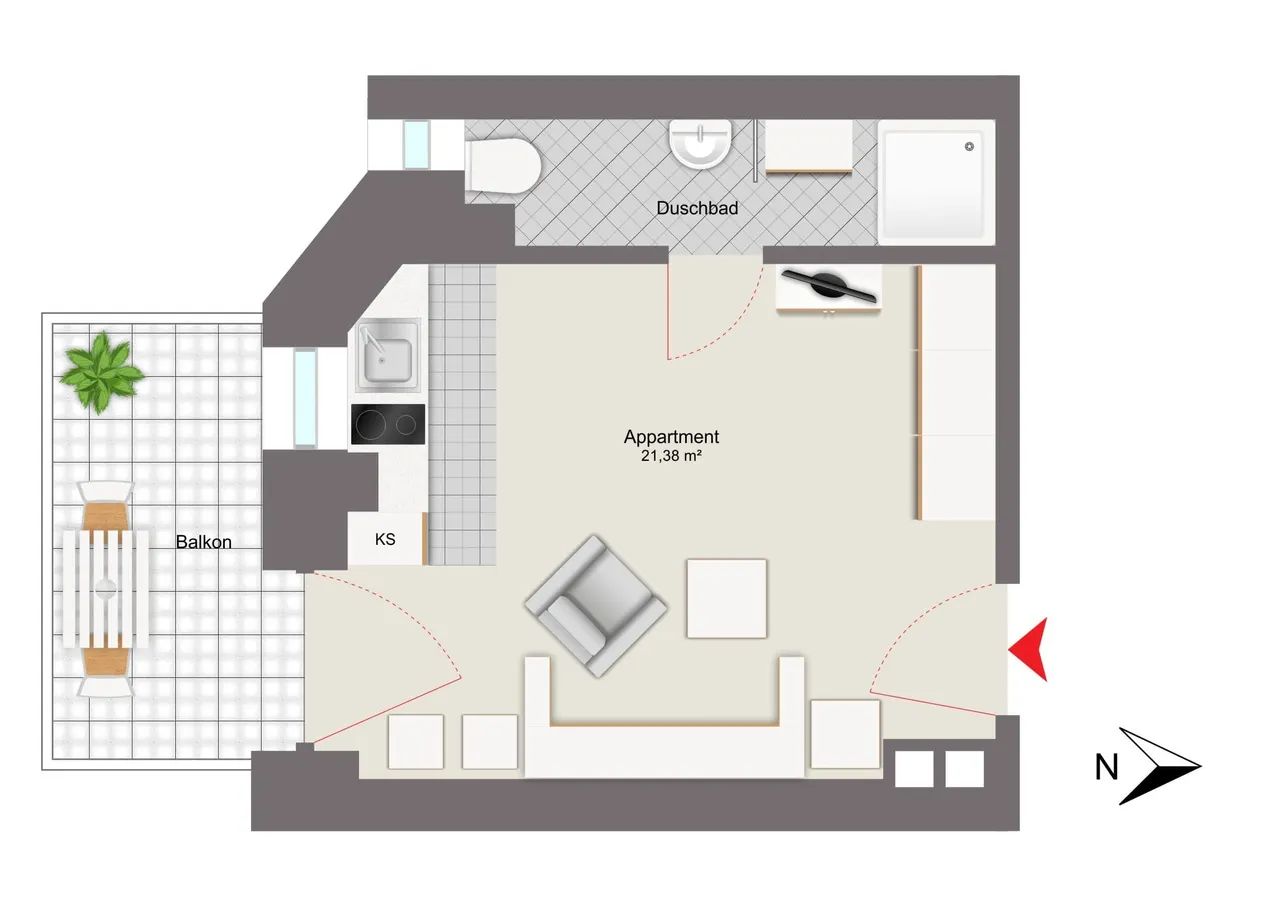 Etagenwohnung