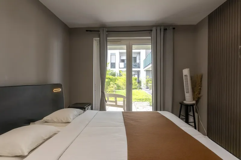 Schlafzimmer mit Ausblick