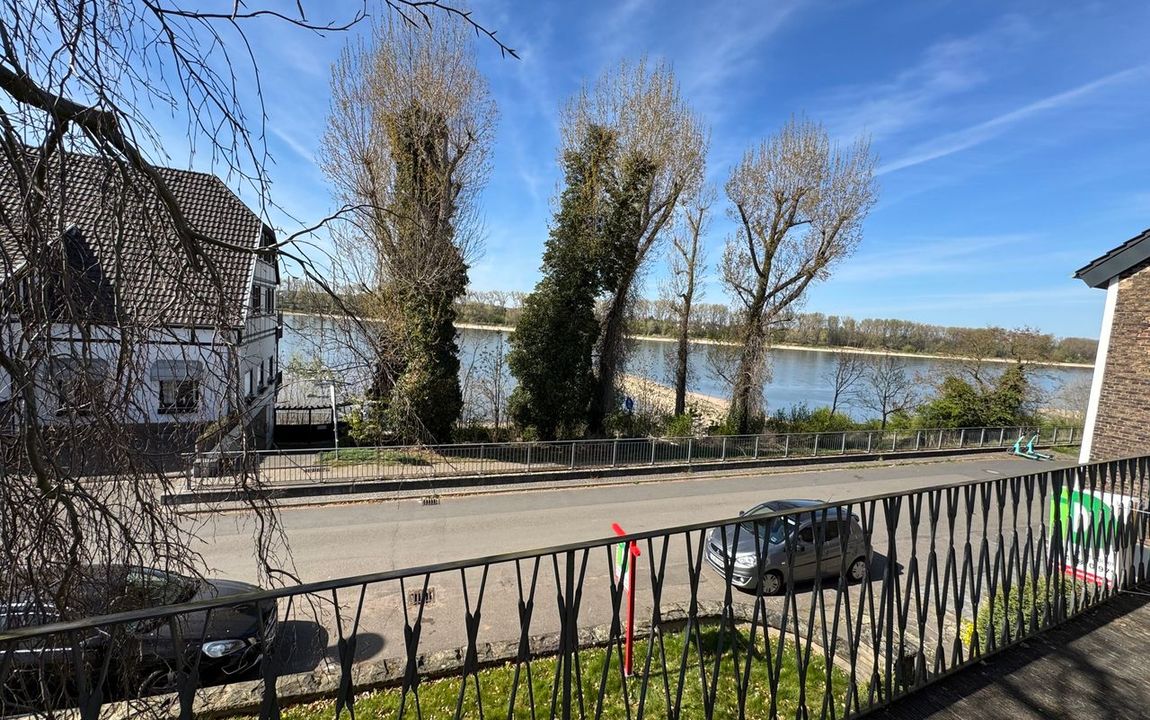 Rheinblick, Gartenidylle und  Entwicklungspotential