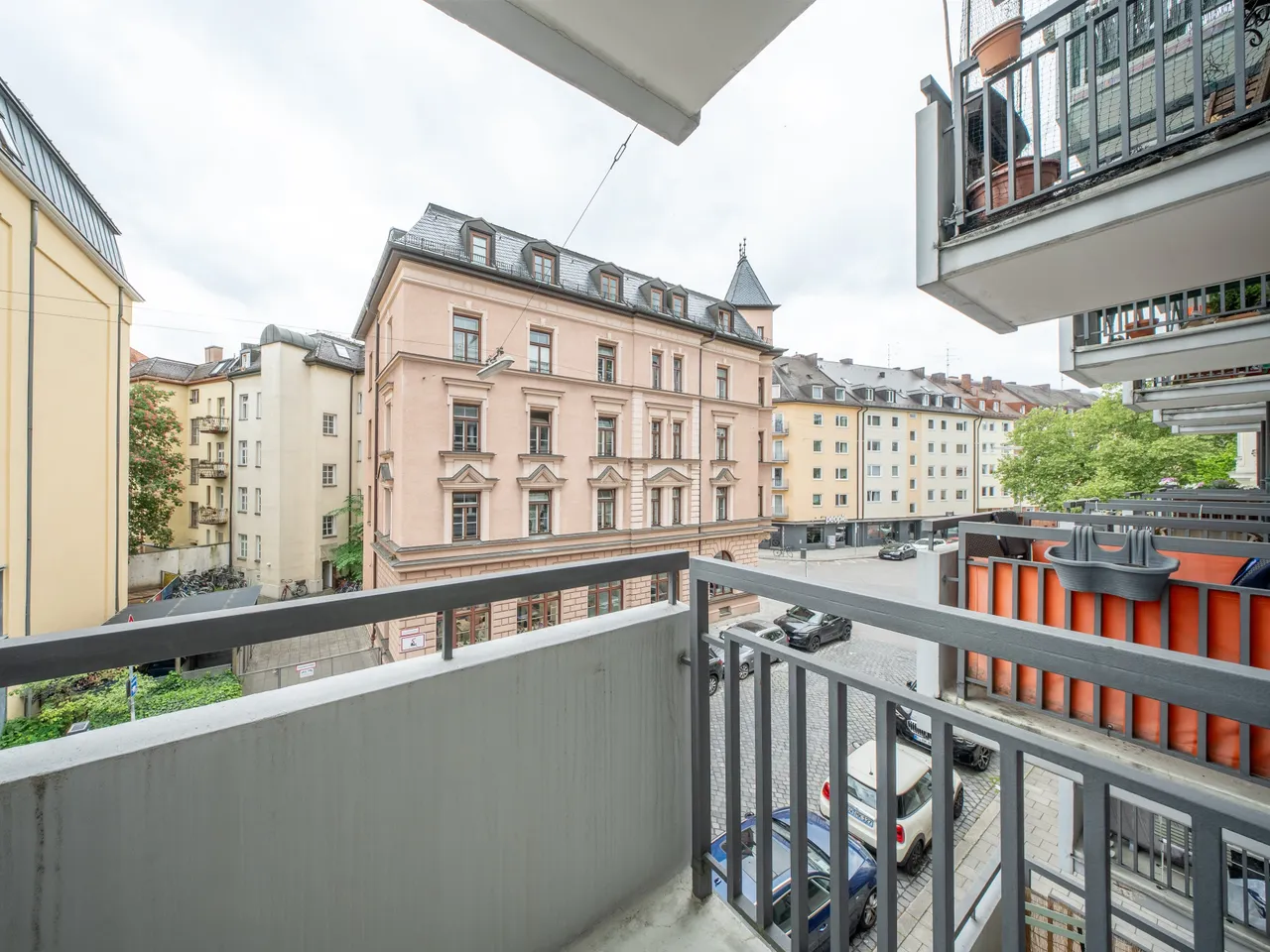 Ausblick vom Balkon