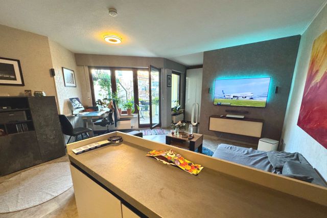 offene Gestaltung - Blick zum Balkon