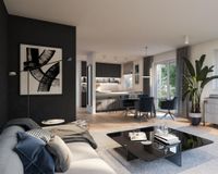 Es handelt sich um unverbindliche Illustrationen mit Sonderausstattungen. Die Bauausführung erfolgt durch das Bauunternehmen