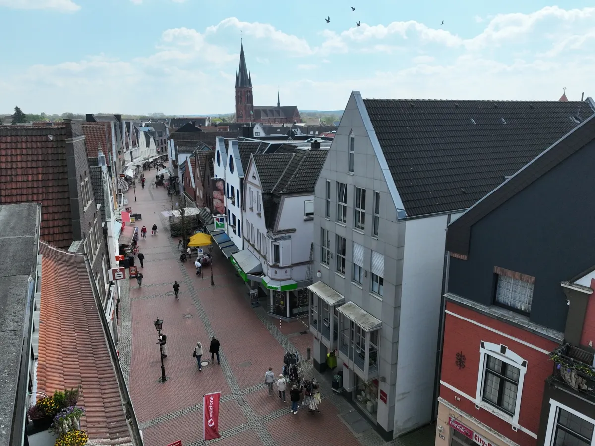 Blick in die Fußgängerzone