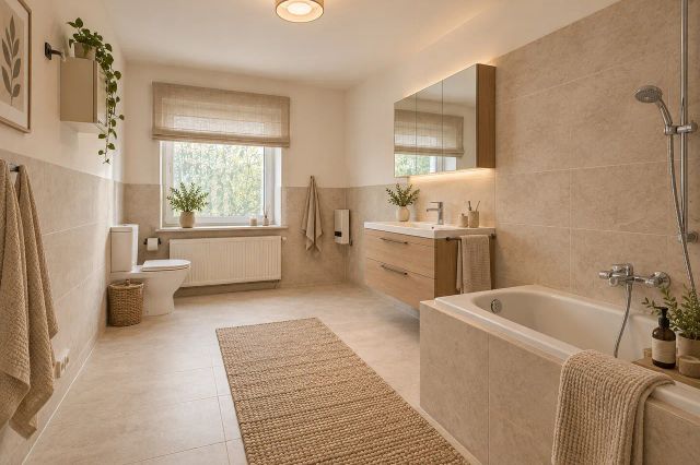 KI Generiert-Beispieleinrichtung-Badezimmer (EG