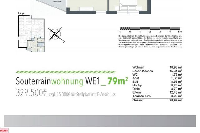 Grundriss Wohnung Nr. 1